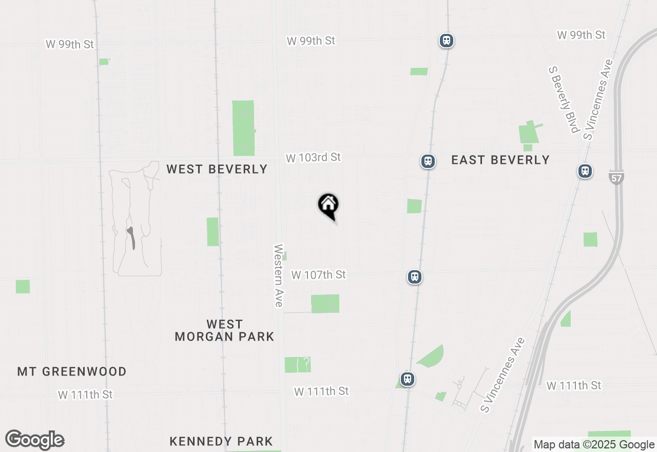 Map of 10521 S Bell Avenue, Chicago, IL 60643