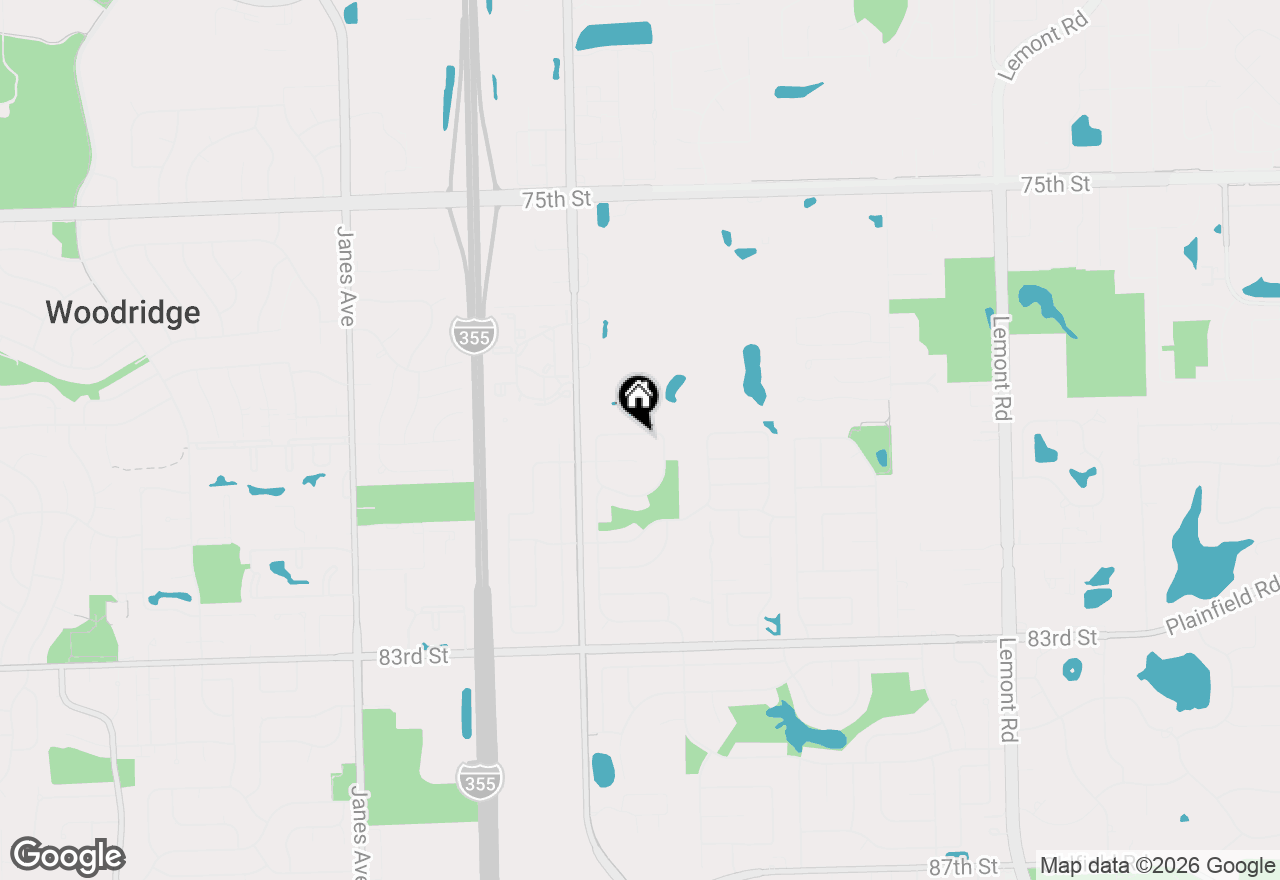 Map of 1813 Chippingham Road, Woodridge, IL 60517