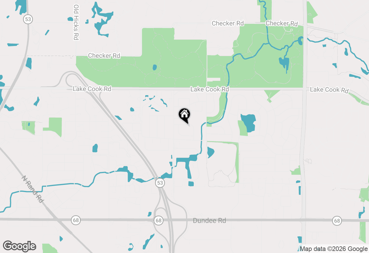 Map of 4062 N Newport Lane, Arlington Heights, IL 60004