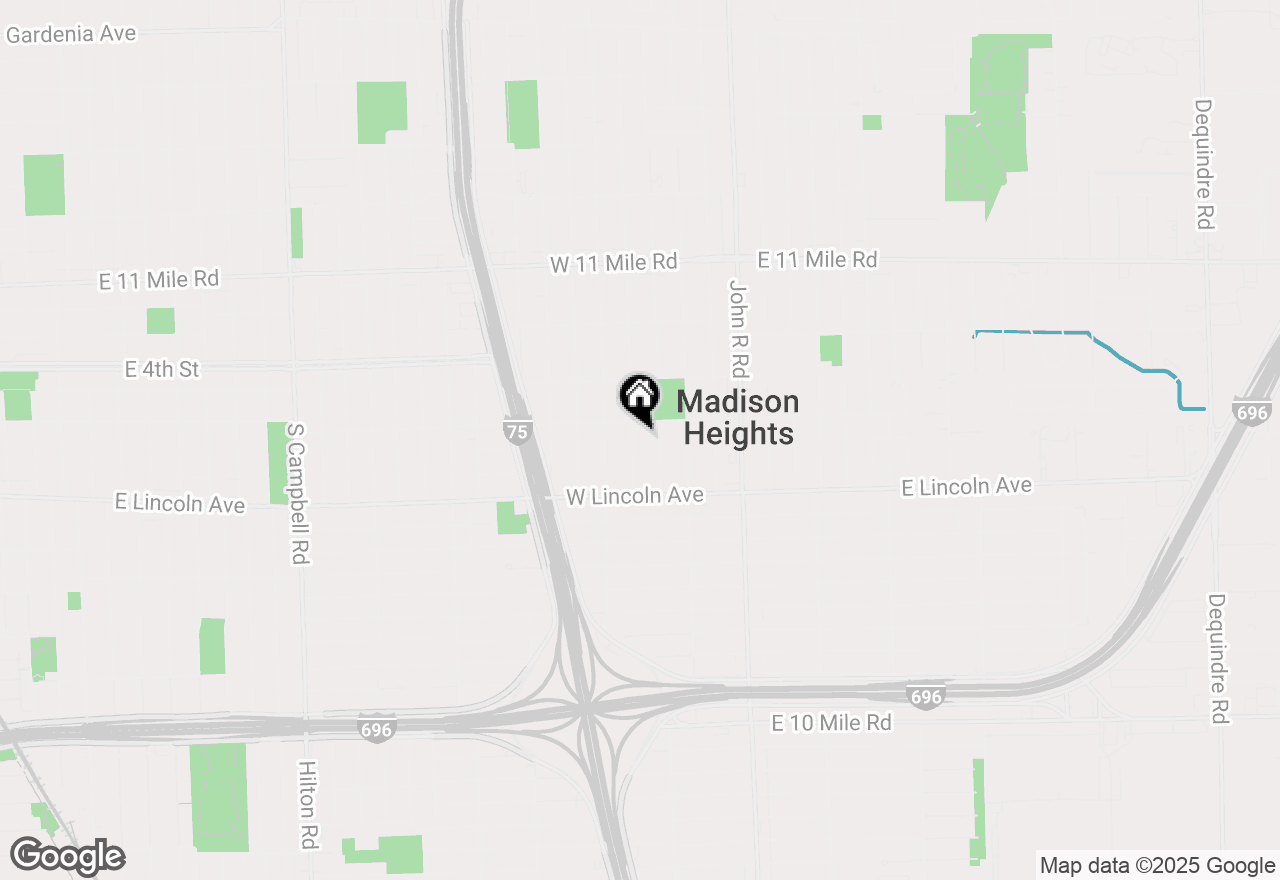 Map of 26122 Barrington Street, Madison Heights, MI 48071