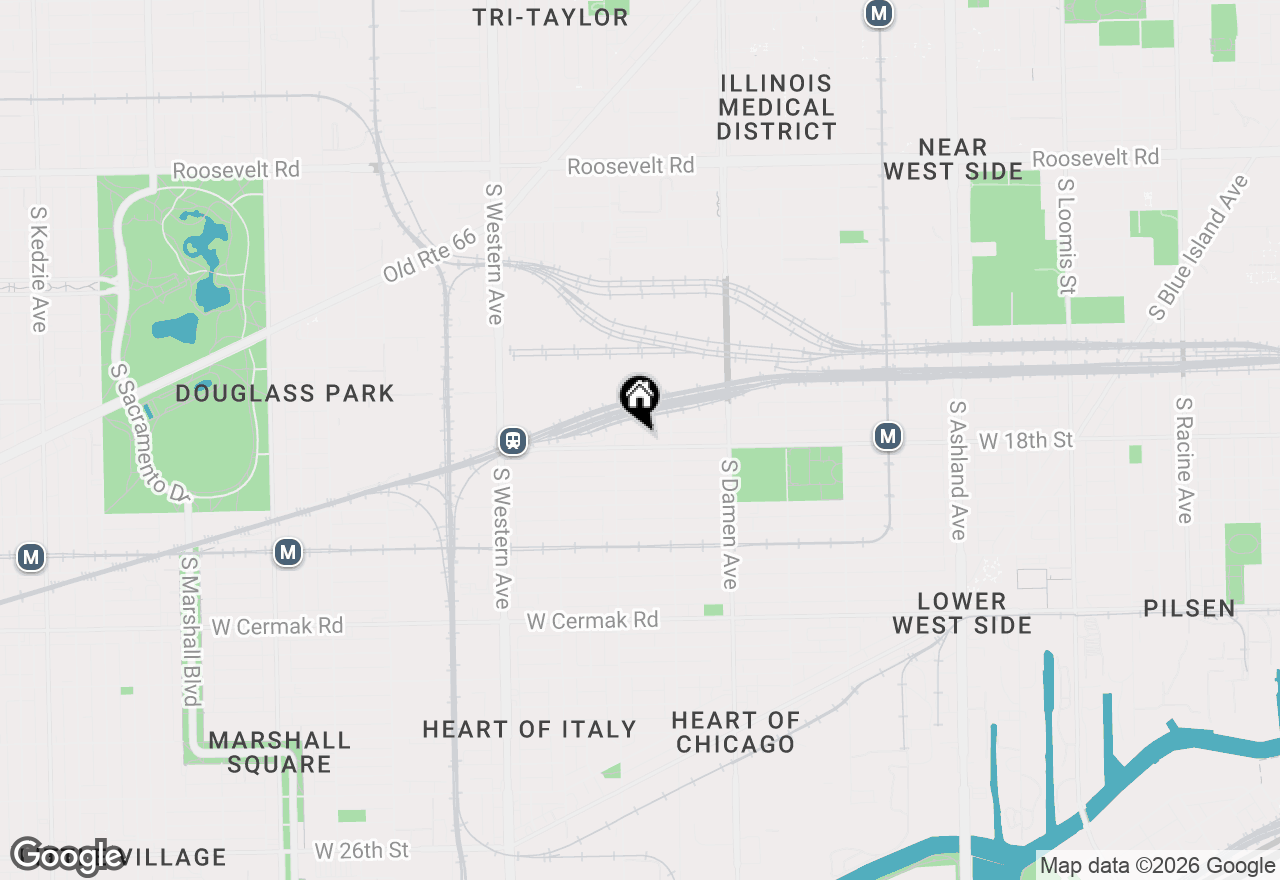 Map of 2134 W 18th Street, Chicago, IL 60608