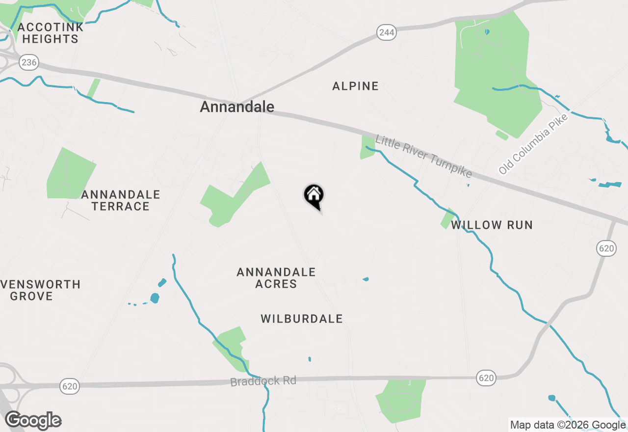 Map of 4703 Exeter Street, Annandale, VA 22003