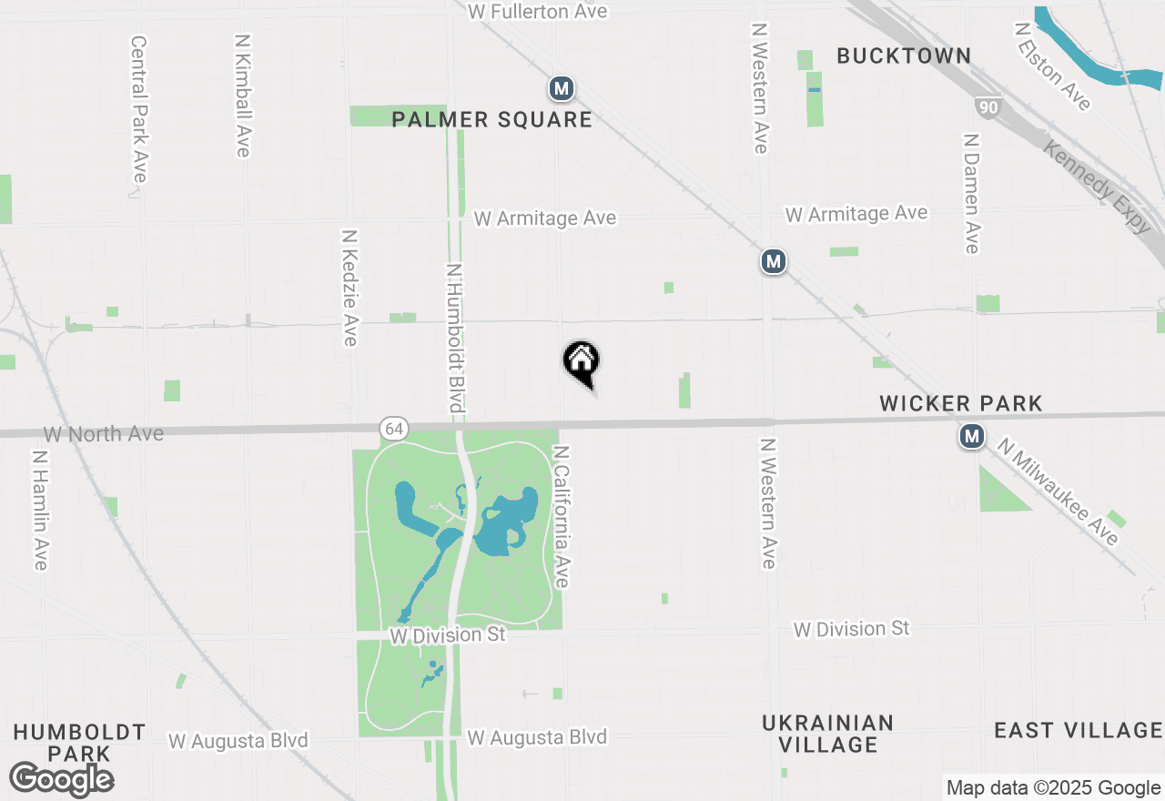 Map of 1626 N Fairfield Avenue #2, Chicago, IL 60647