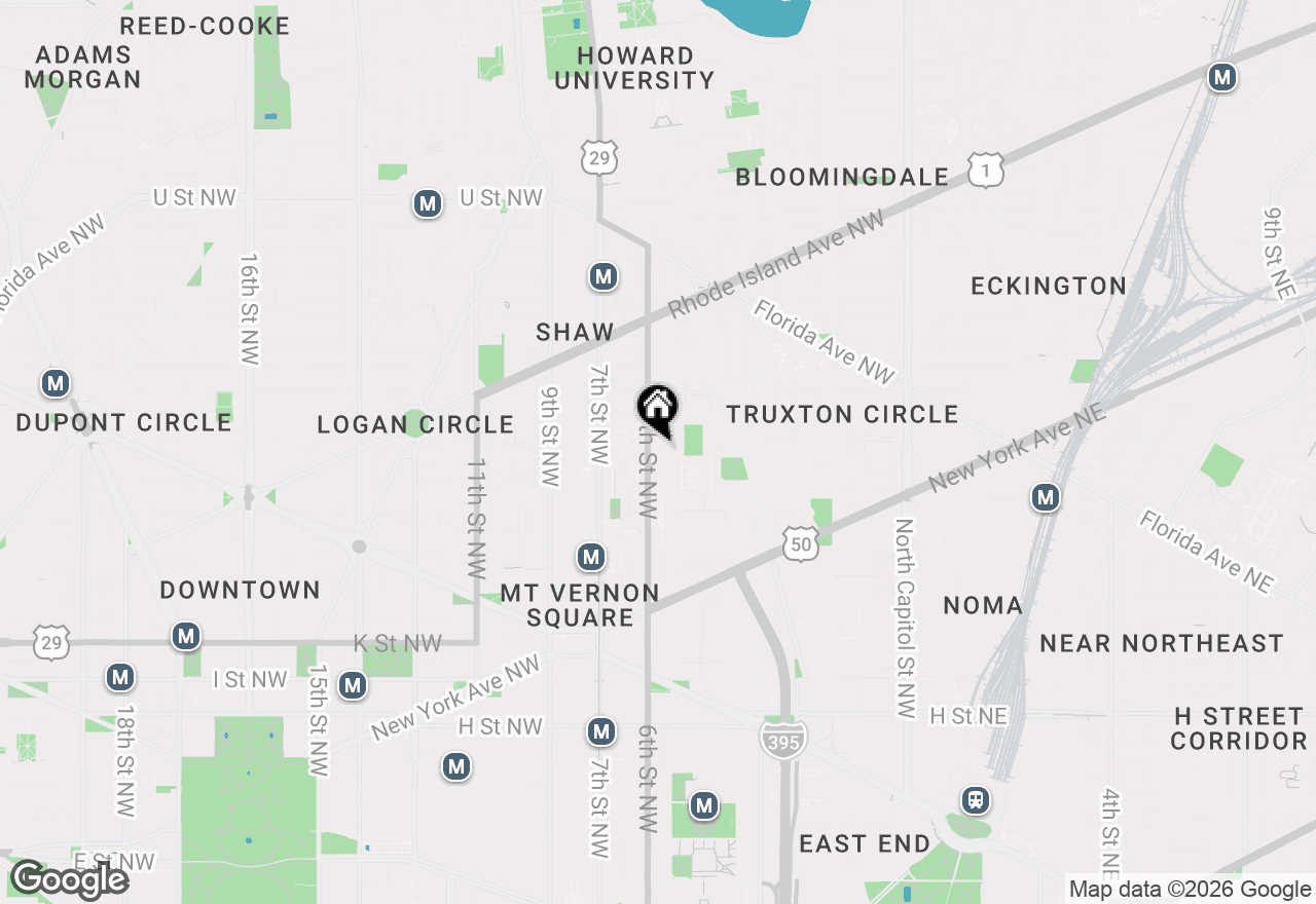 Map of 509 O Street Nw, Washington, DC 20001