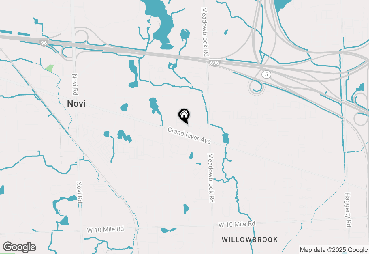 Map of 25585 Portico Lane, Novi, MI 48375