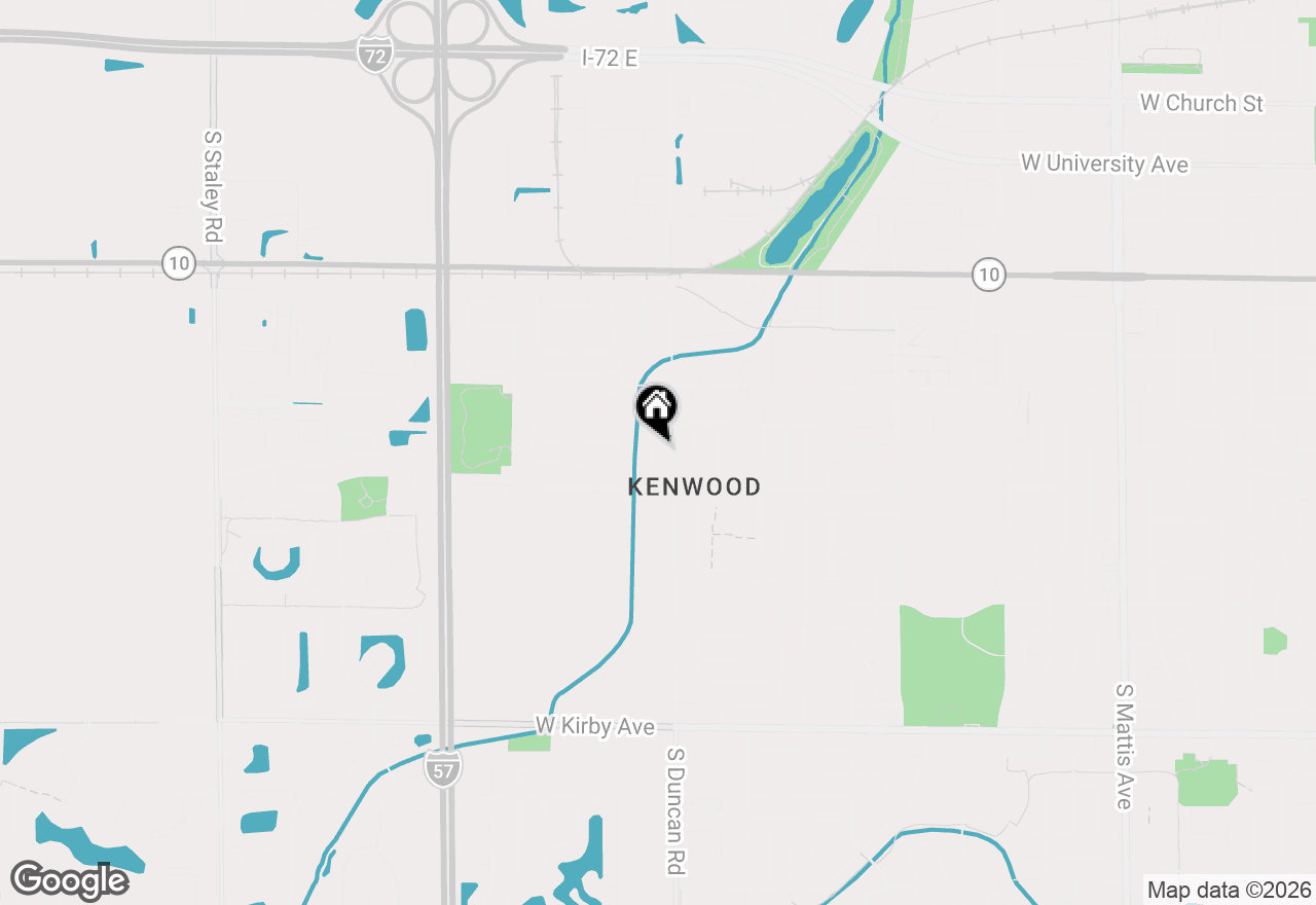 Map of 810 Fairoaks Drive, Champaign, IL 61821