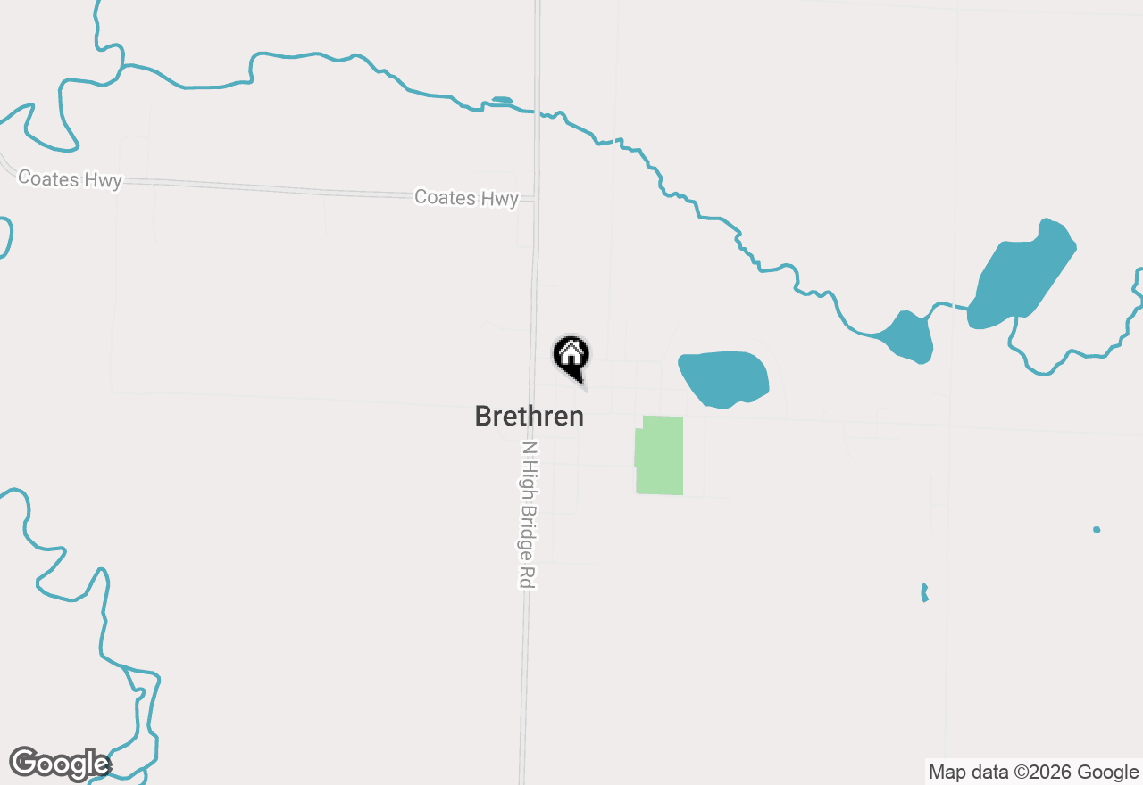 Map of 4548 Young Street, Brethren, MI 49619