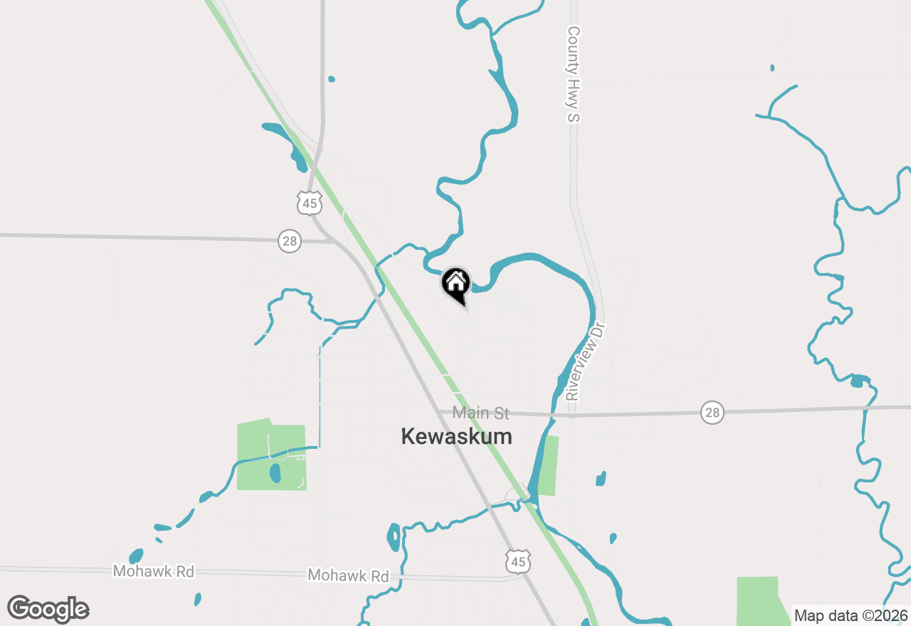 Map of 1675 Reigle Dr #2, Kewaskum, WI 53040