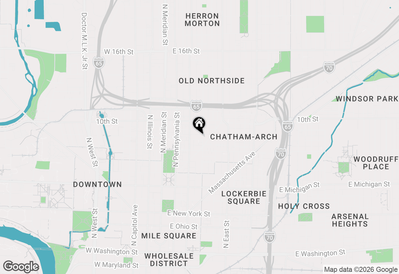 Map of 234 E 9th Street #304, Indianapolis, IN 46204
