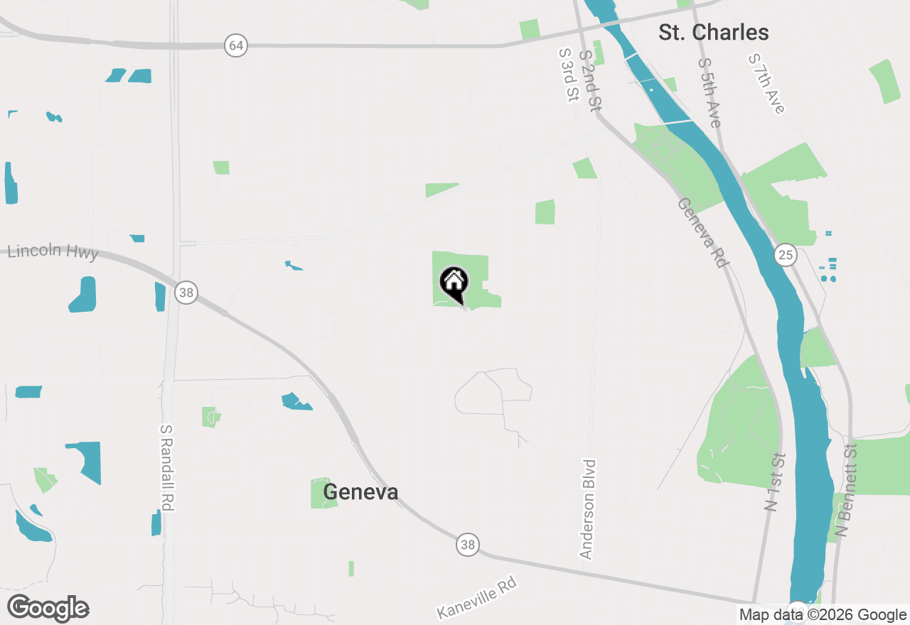 Map of 800 Fellows Street, St. Charles, IL 60174
