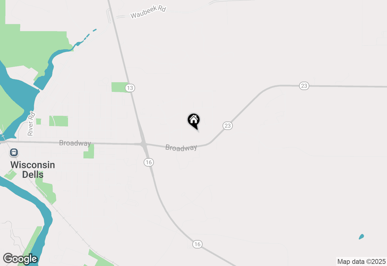 Map of 1616 Valley Drive, Wisconsin Dells, WI 53965