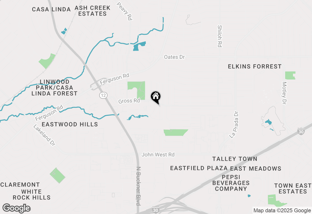 Map of 2839 Meadow Way Lane, Dallas, TX 75228