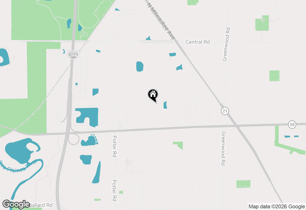 Map of 9737 N Fox Glen Drive #2M, Niles, IL 60714
