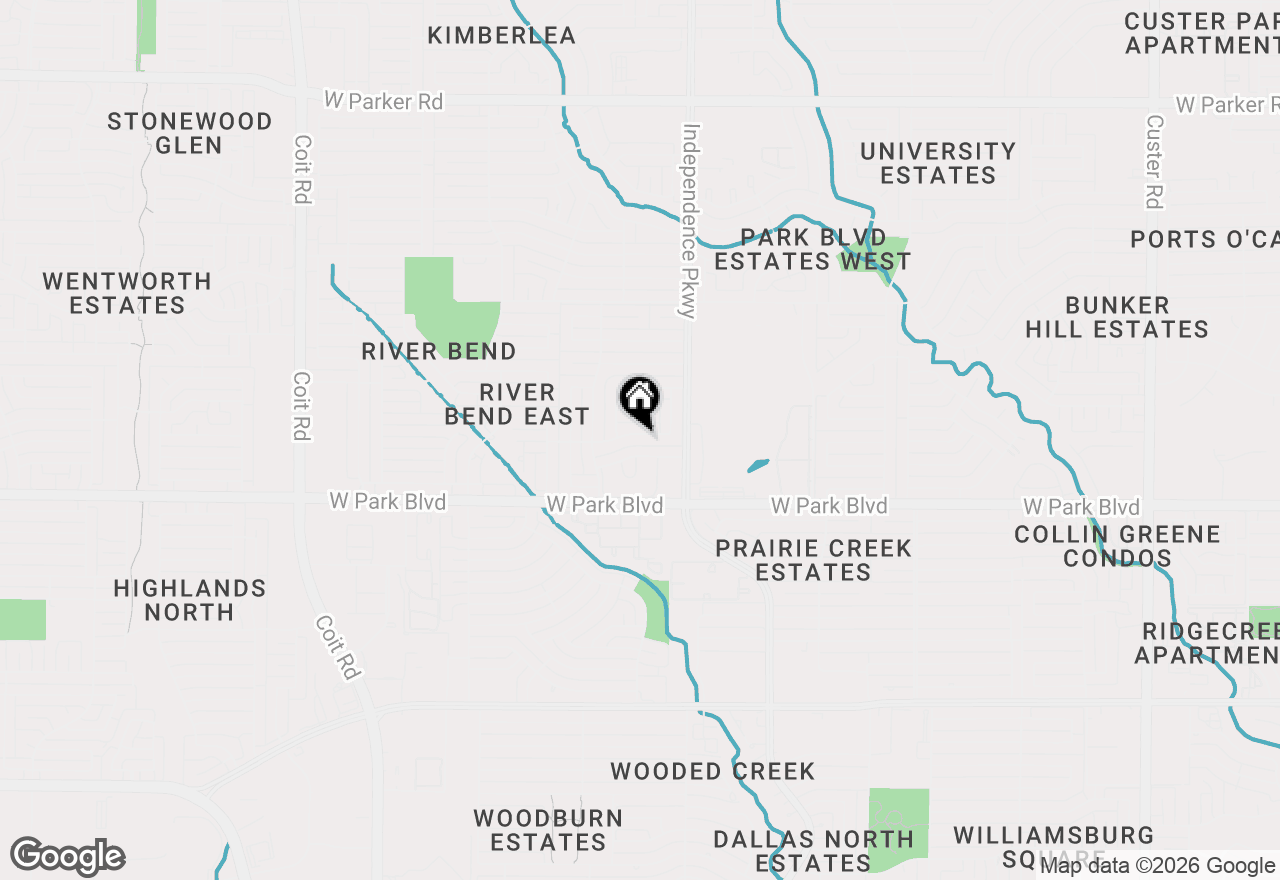 Map of 3204 Kingsbridge Drive, Plano, TX 75075