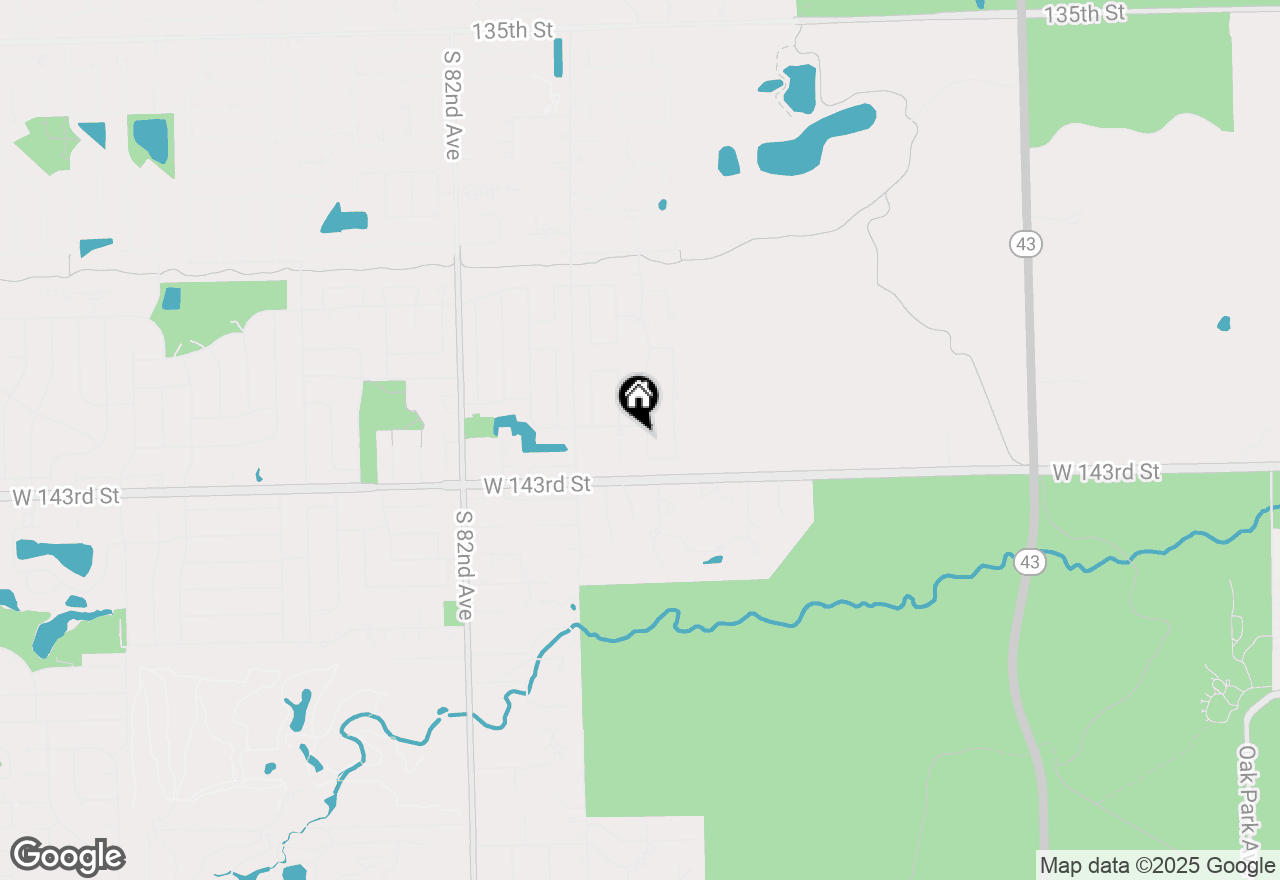 Map of 14232 Selva Lane, Orland Park, IL 60462