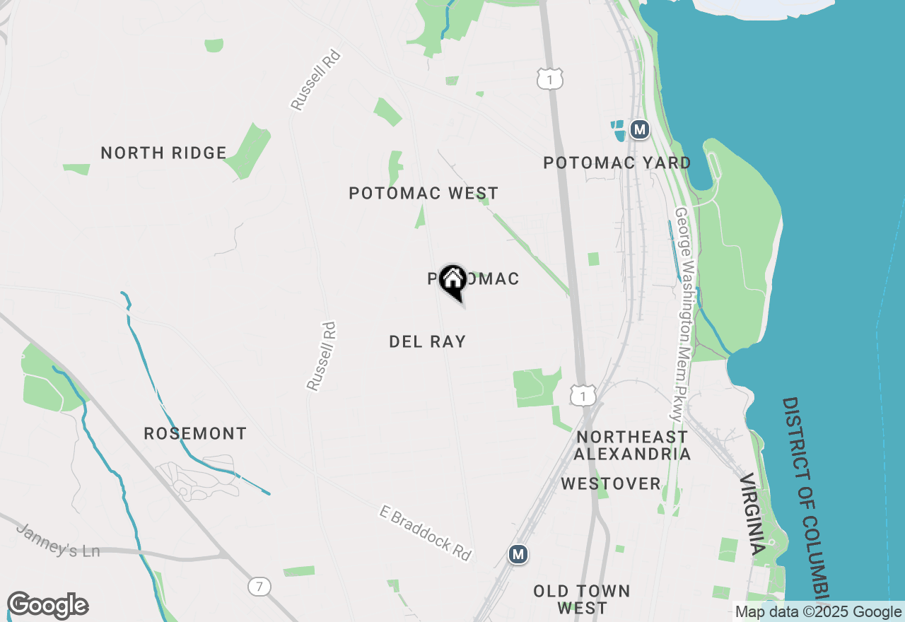 Map of 208 E Custis Avenue, Alexandria, VA 22301