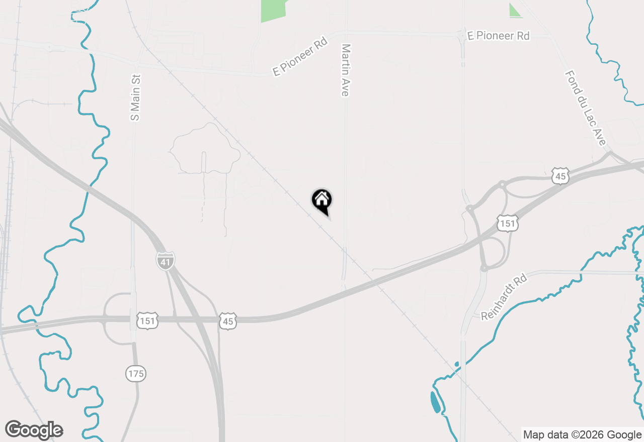 Map of 1314 S Park Ave, Fond Du Lac, WI 54935