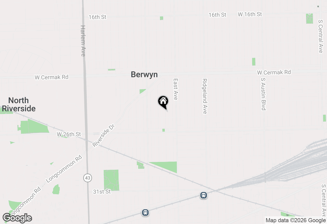 Map of 2431 Wesley Avenue, Berwyn, IL 60402