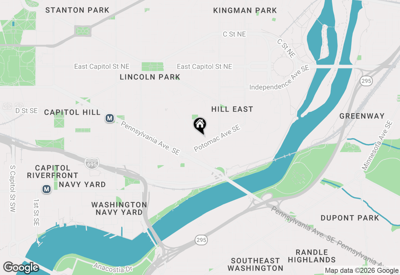 Map of 520 15th Street Se, Washington, DC 20003