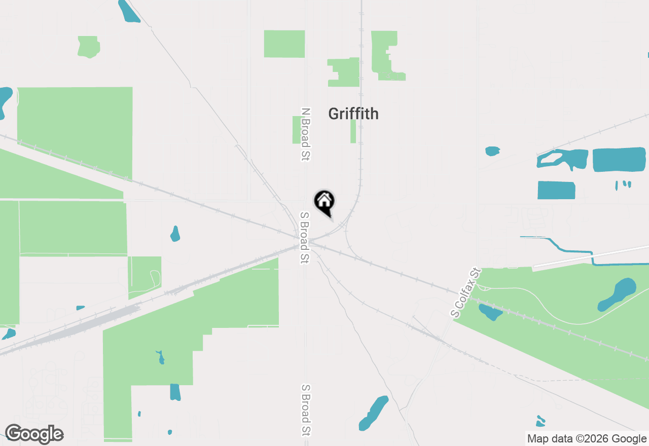 Map of 208 E Avenue A, Griffith, IN 46319