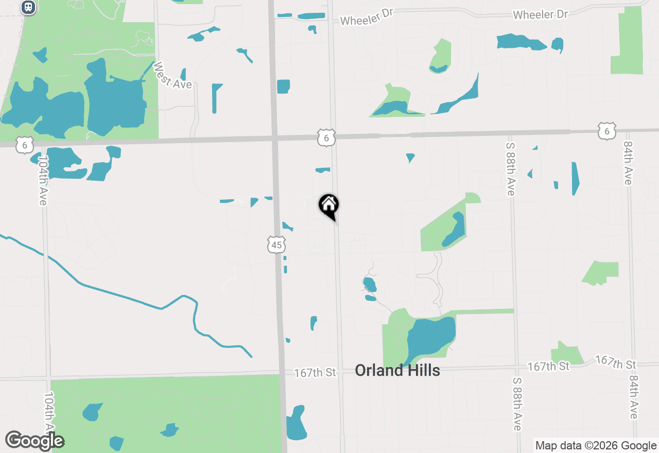 Map of 9411 Huber Court, Orland Park, IL 60467
