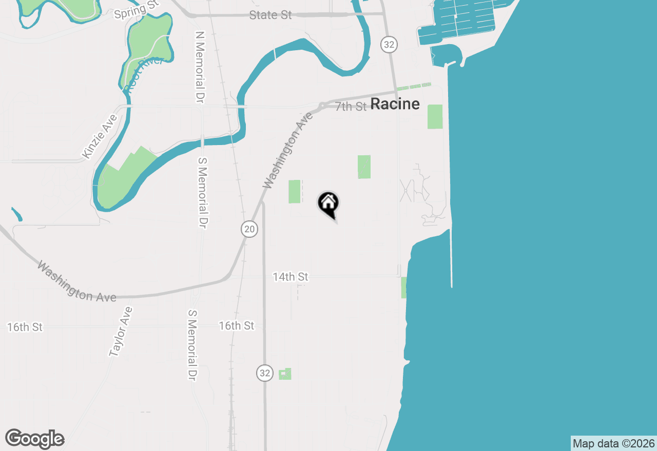 Map of 1146 Grand Ave, Racine, WI 53403