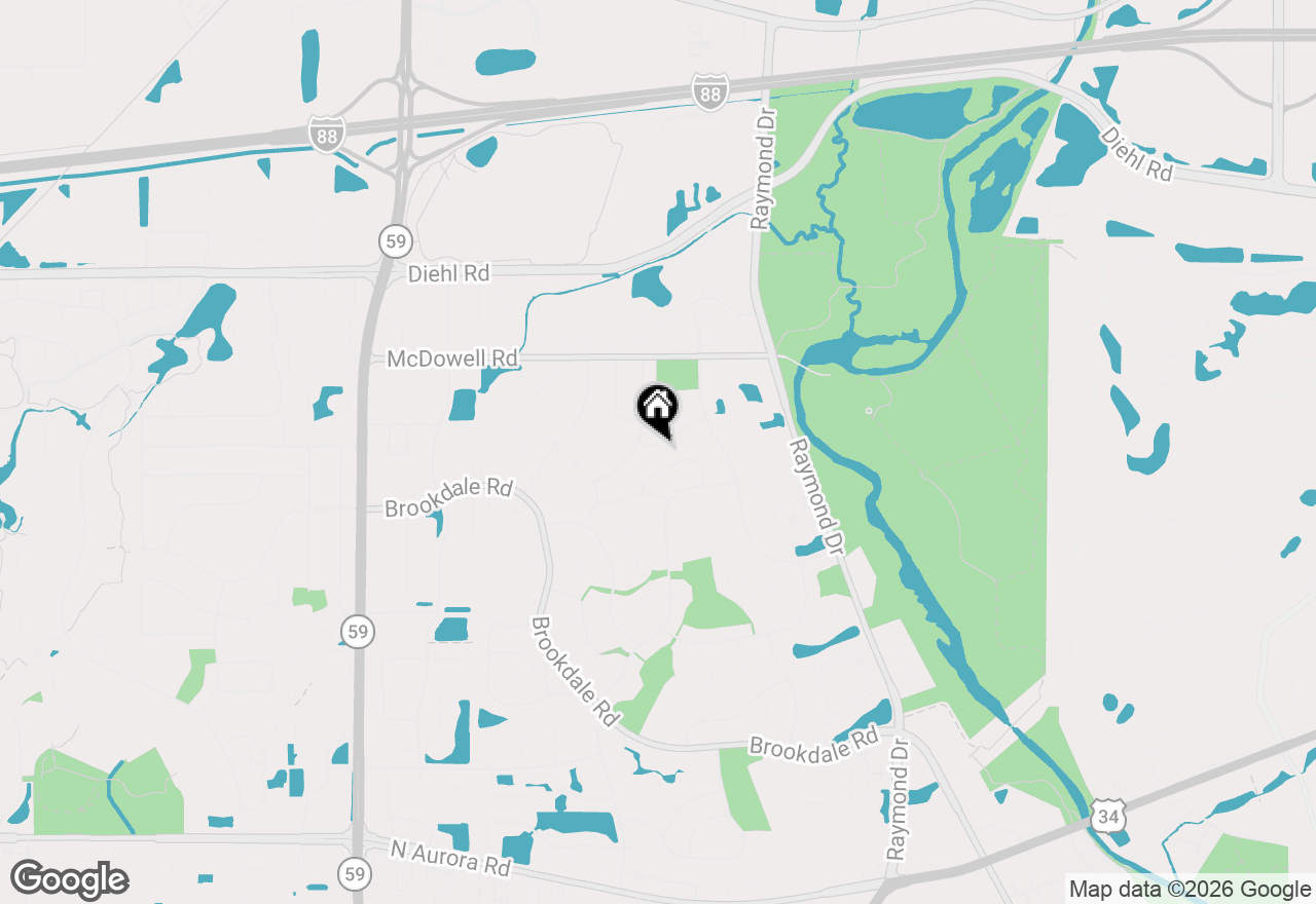 Map of 1628 Trent Avenue, Naperville, IL 60563