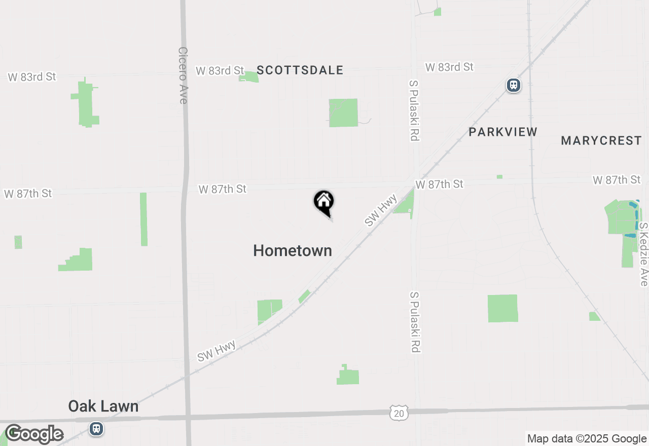 Map of 8813 S Kildare Avenue, Hometown, IL 60456