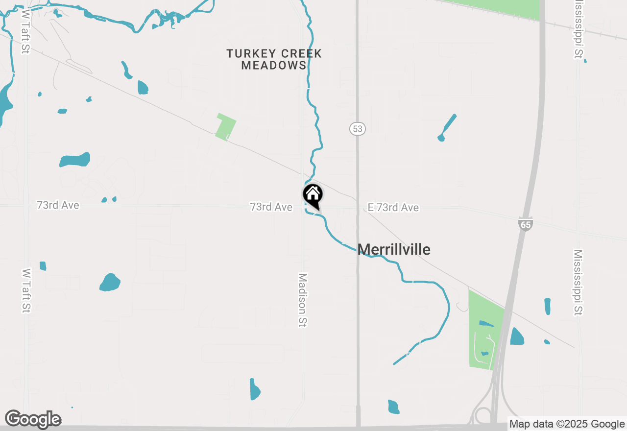 Map of 7317 Madison Street, Merrillville, IN 46410