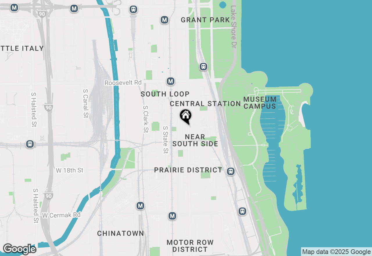 Map of 1464 S Michigan Avenue #2306, Chicago, IL 60605