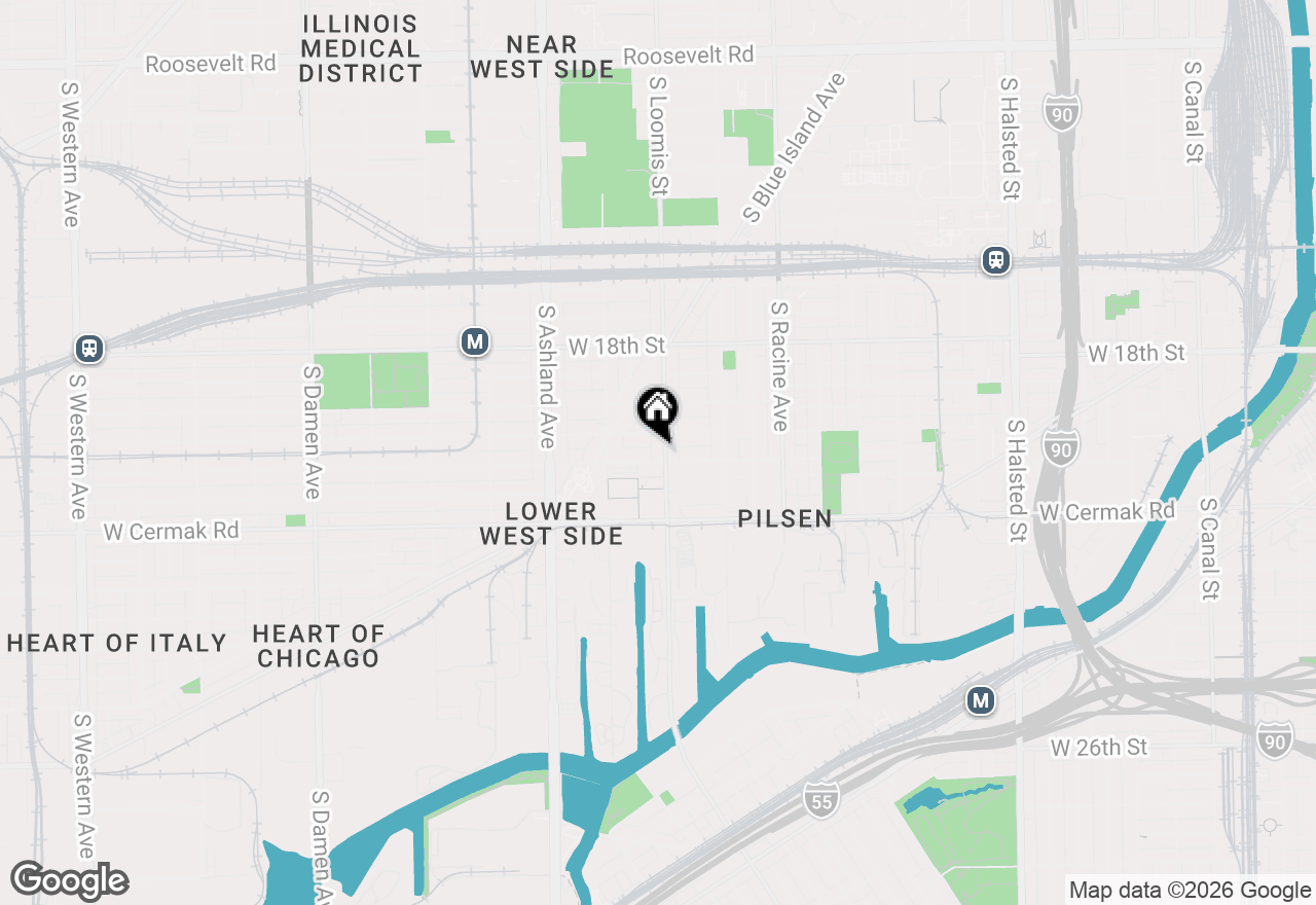 Map of (Address confidential), Chicago, Illinois 60608