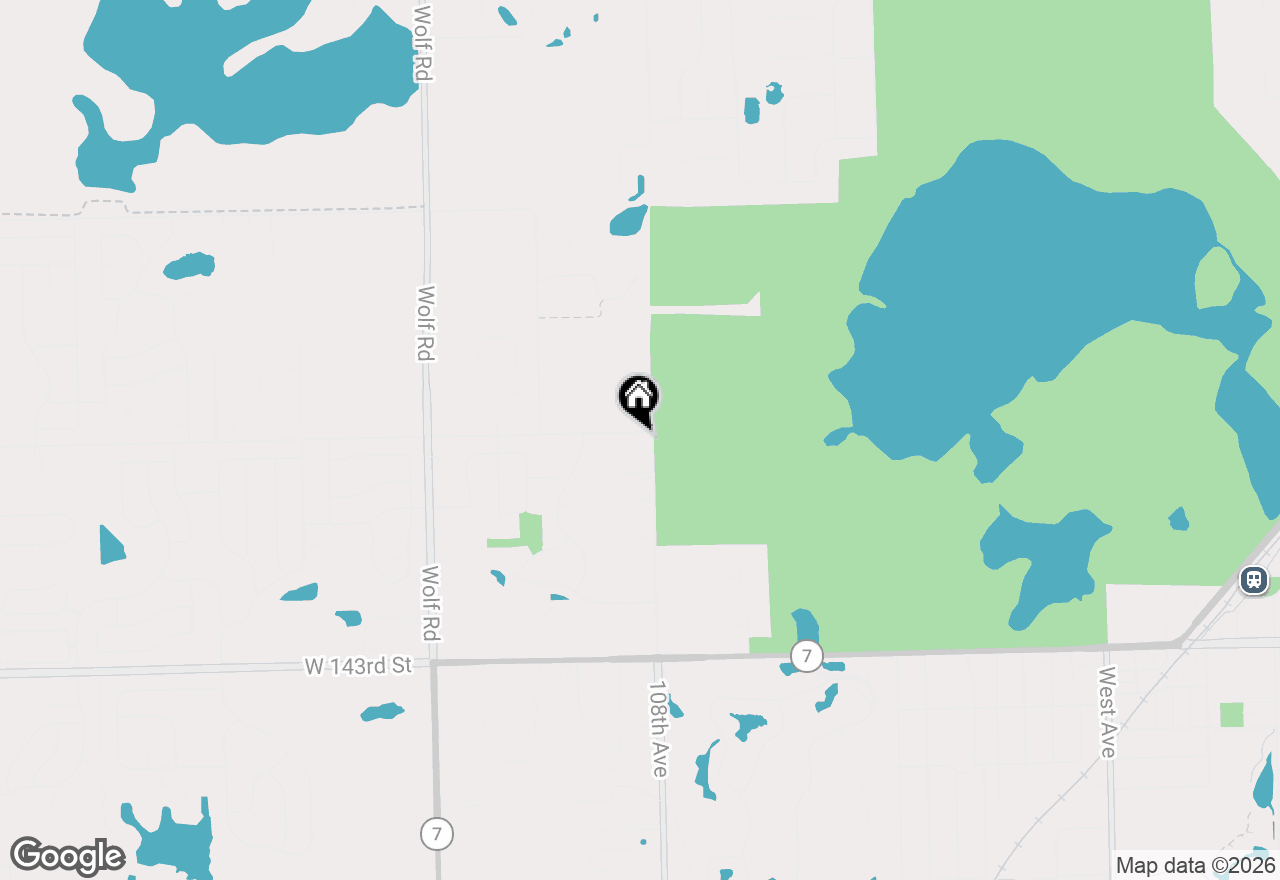 Map of 13900 108th Avenue, Orland Park, IL 60467