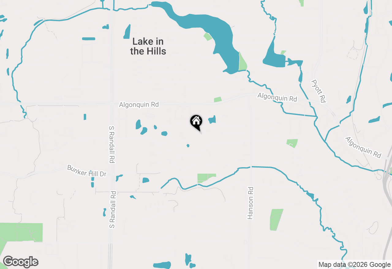 Map of 190 Lake Drive S, Algonquin, IL 60102