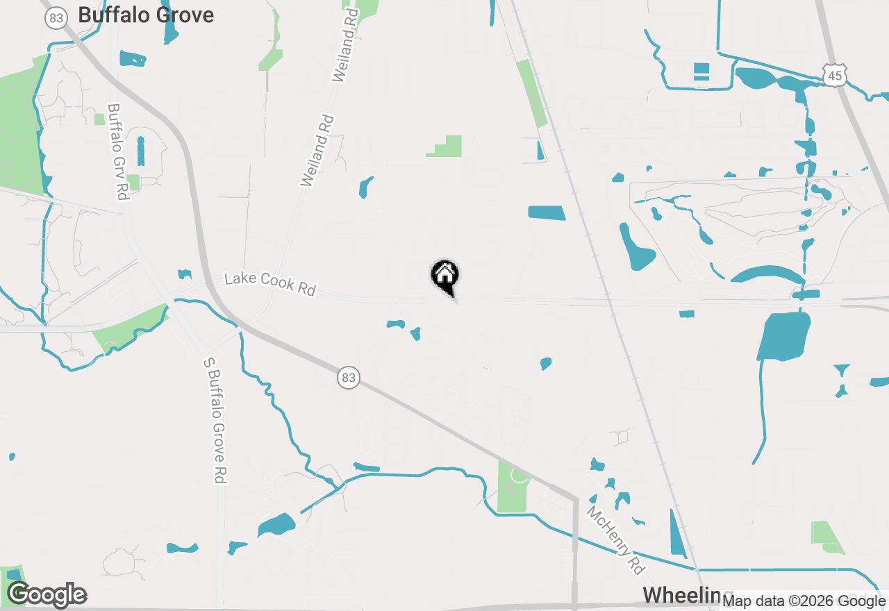 Map of 1051 Driftwood Court #A2, Wheeling, IL 60090