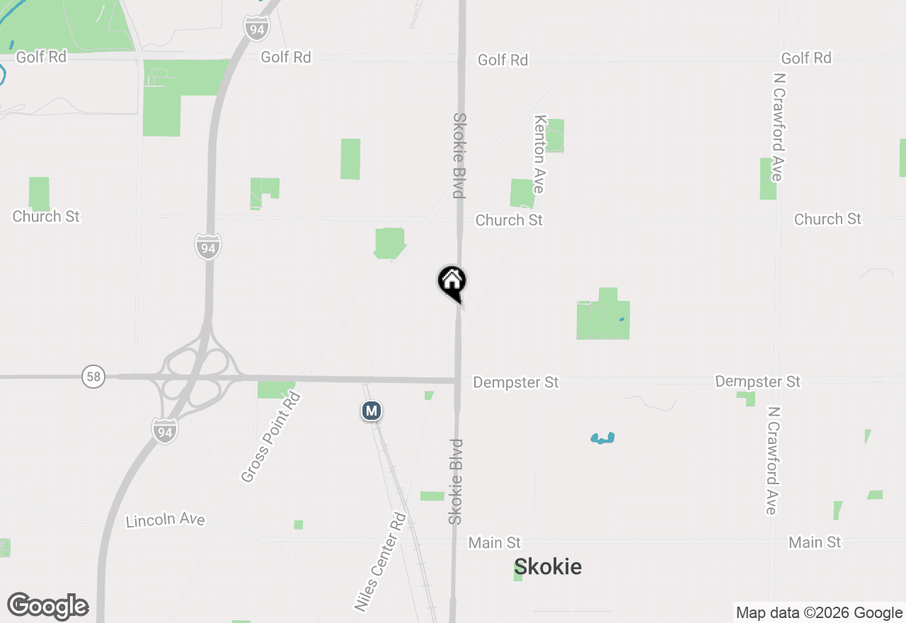Map of 8944 Skokie Boulevard #B, Skokie, IL 60077