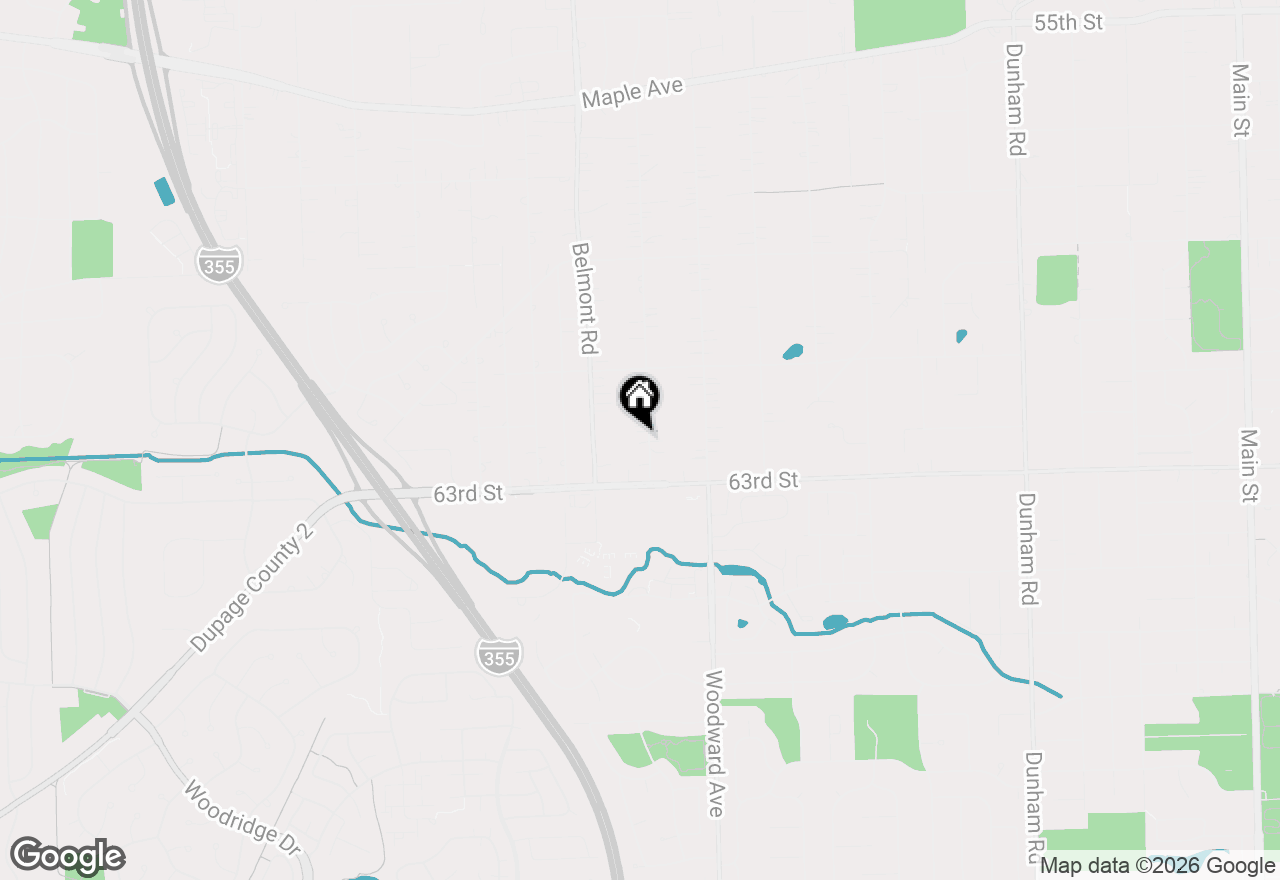 Map of 6214 Pershing Avenue, Downers Grove, IL 60516