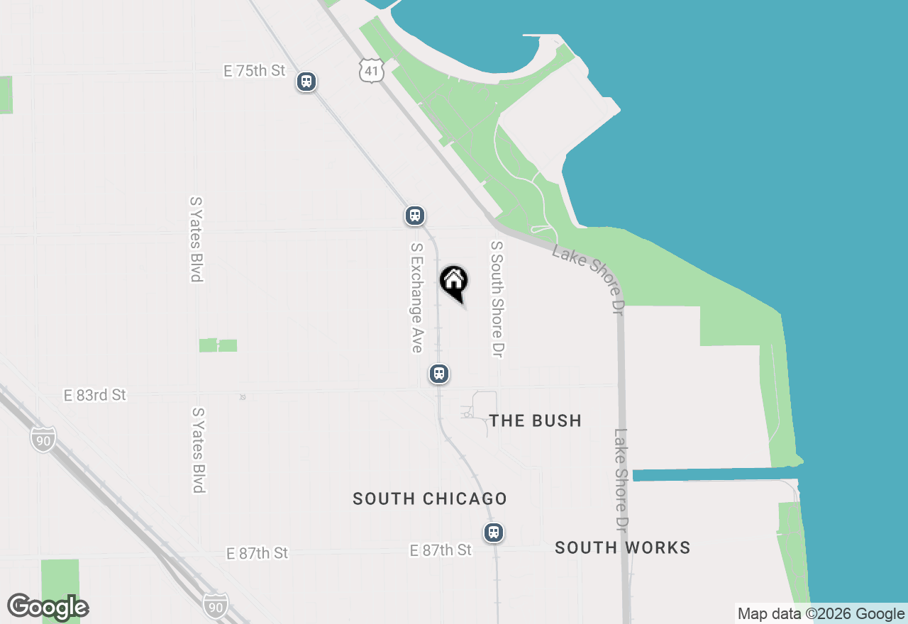 Map of 8100 S Houston Avenue, Chicago, IL 60617