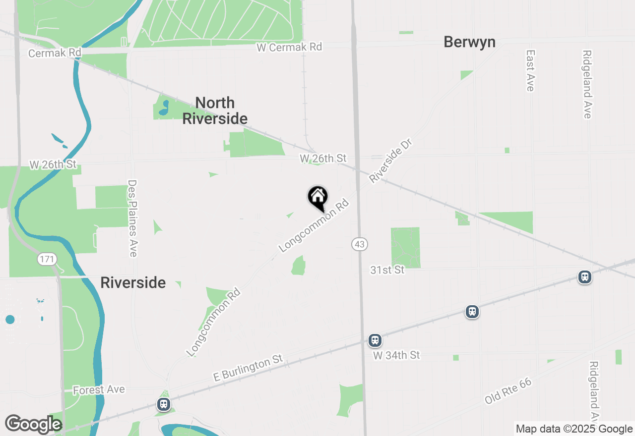 Map of 454 Longcommon Road, Riverside, IL 60546