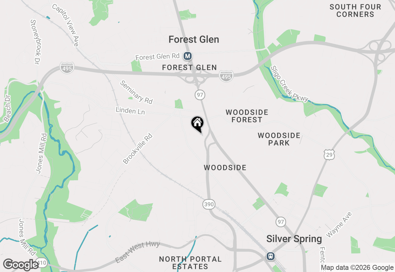 Map of 1907 Luzerne Avenue, Silver Spring, MD 20910