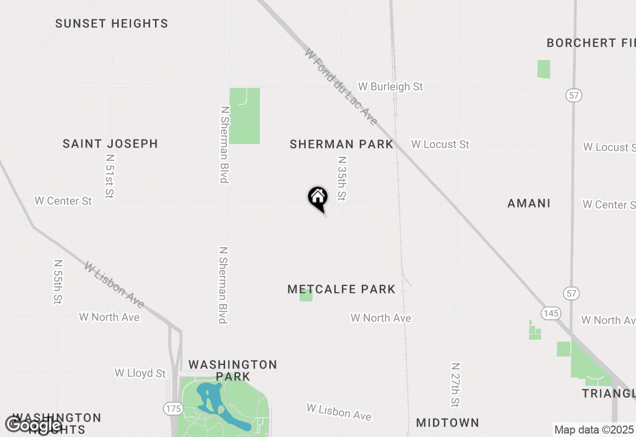 Map of 2634 N 37th St, Milwaukee, WI 53210