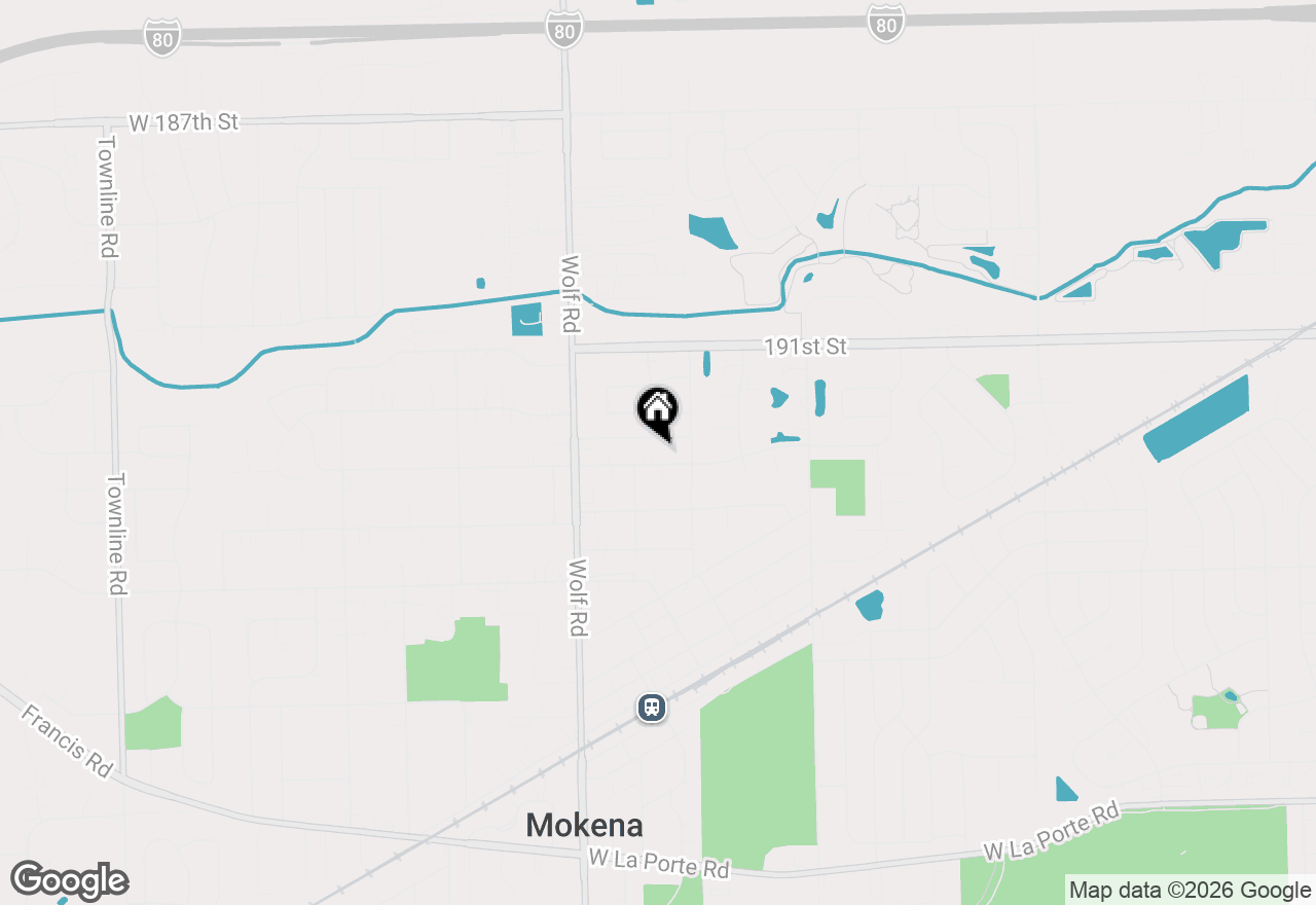 Map of 11034 Revere Road, Mokena, IL 60448