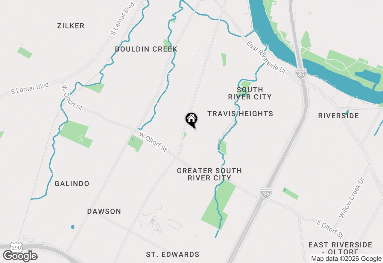 Map of 206 E Live Oak St #F, Austin, TX 78704