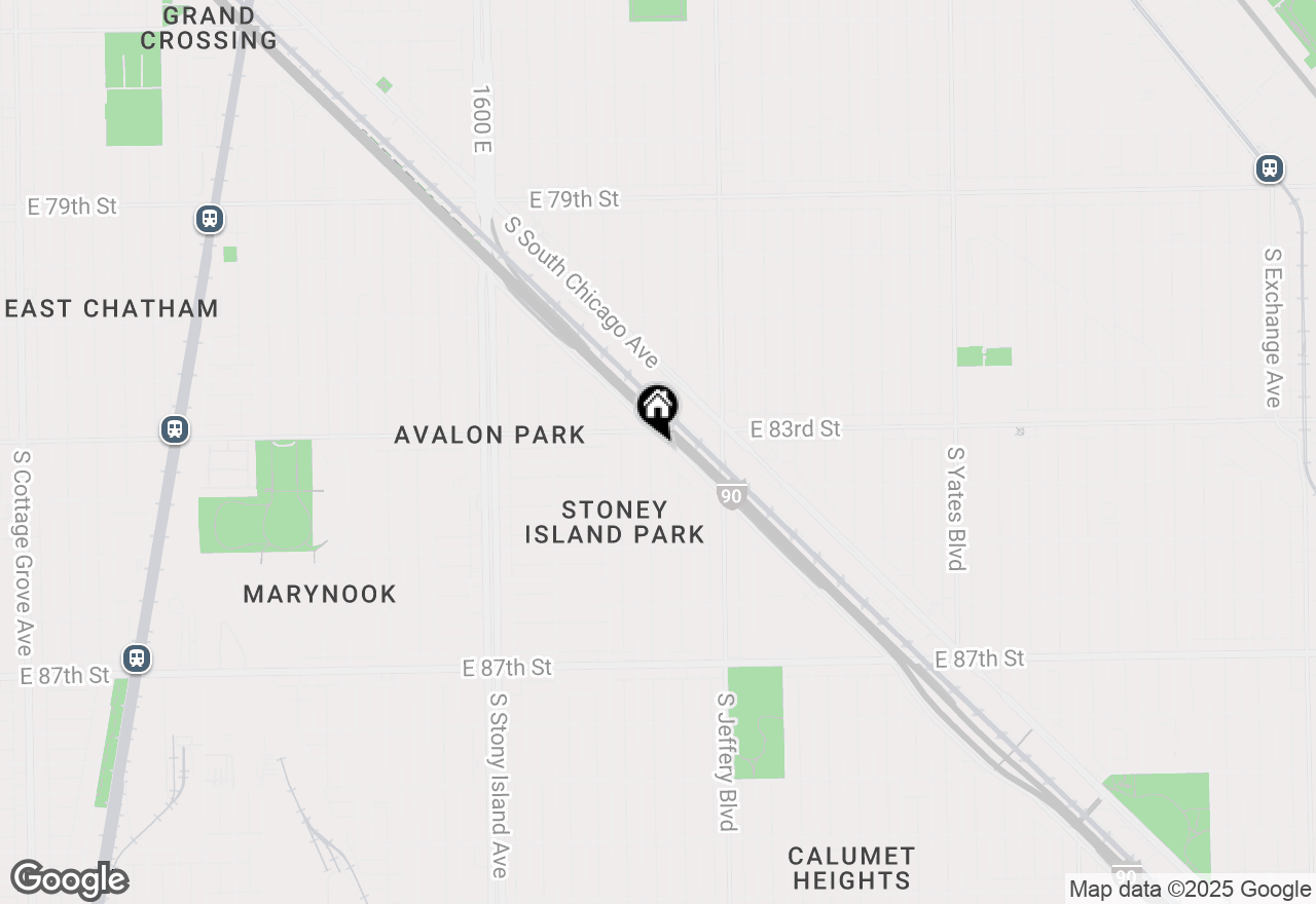 Map of 8318 S Bennett Avenue, Chicago, IL 60617