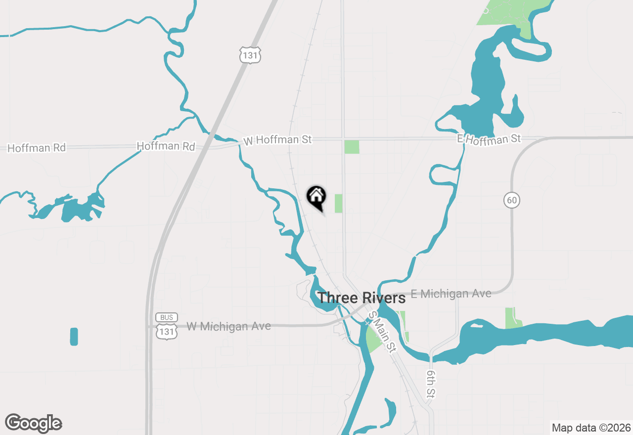 Map of 210 W Bennett Street, Three Rivers, MI 49093
