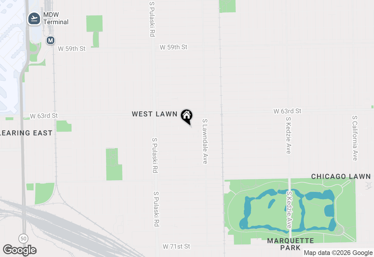 Map of 3802 W 64th Street, Chicago, IL 60629