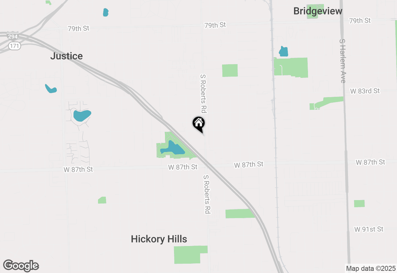 Map of 8510 Hill Top Court, Justice, IL 60458