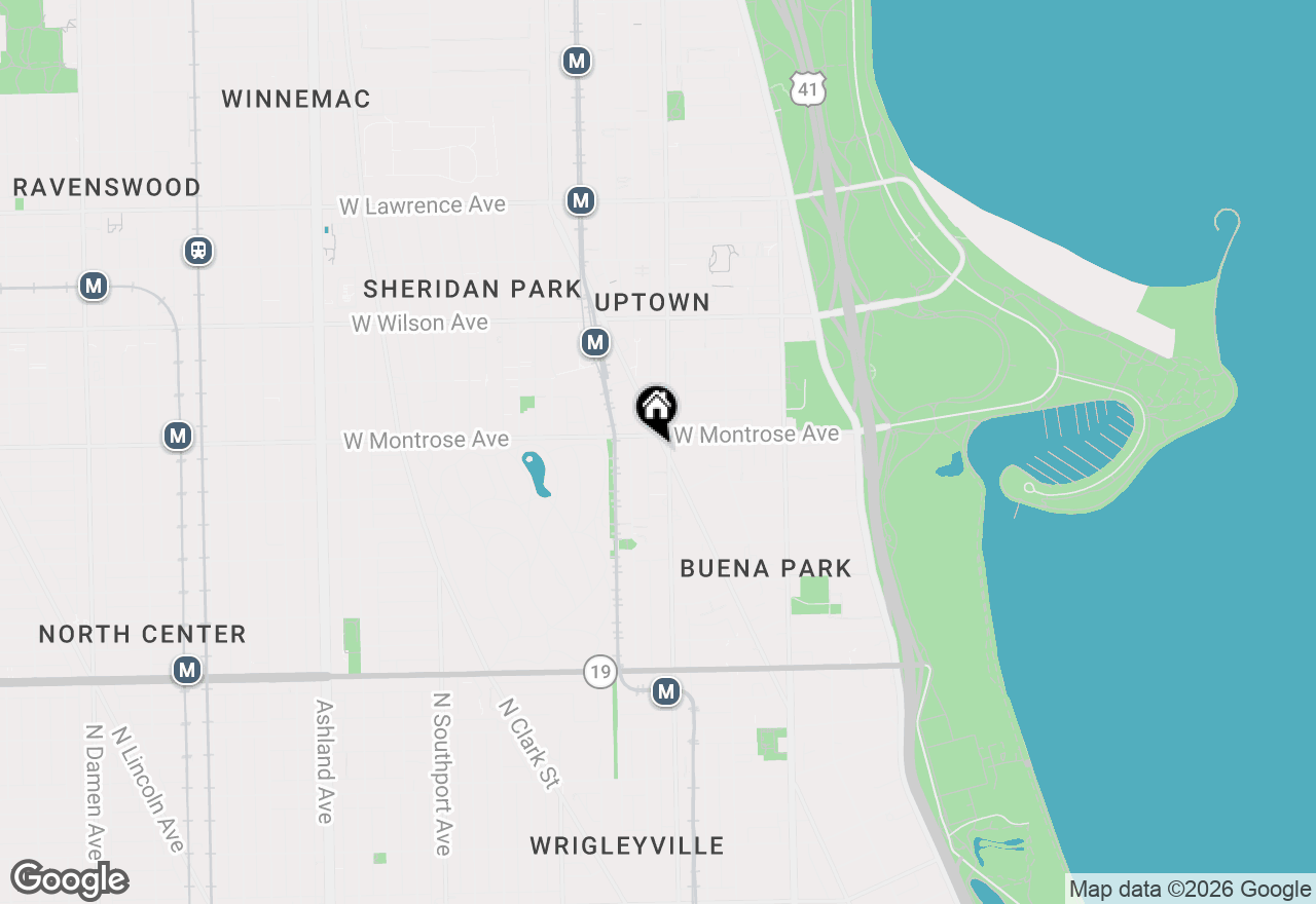 Map of 4350 N Broadway Street #1003, Chicago, IL 60613