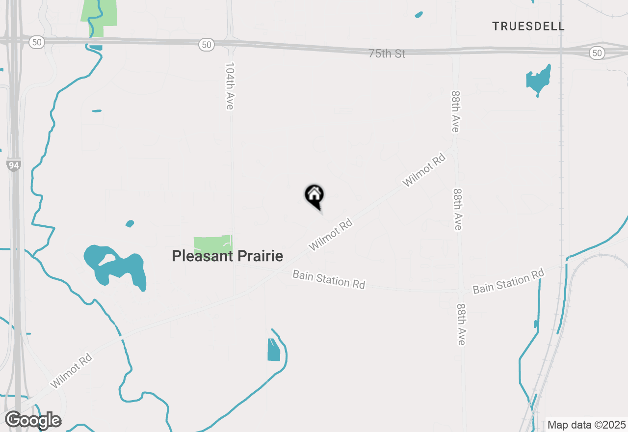 Map of 8422 E Ridge Dr, Pleasant Prairie, WI 53158