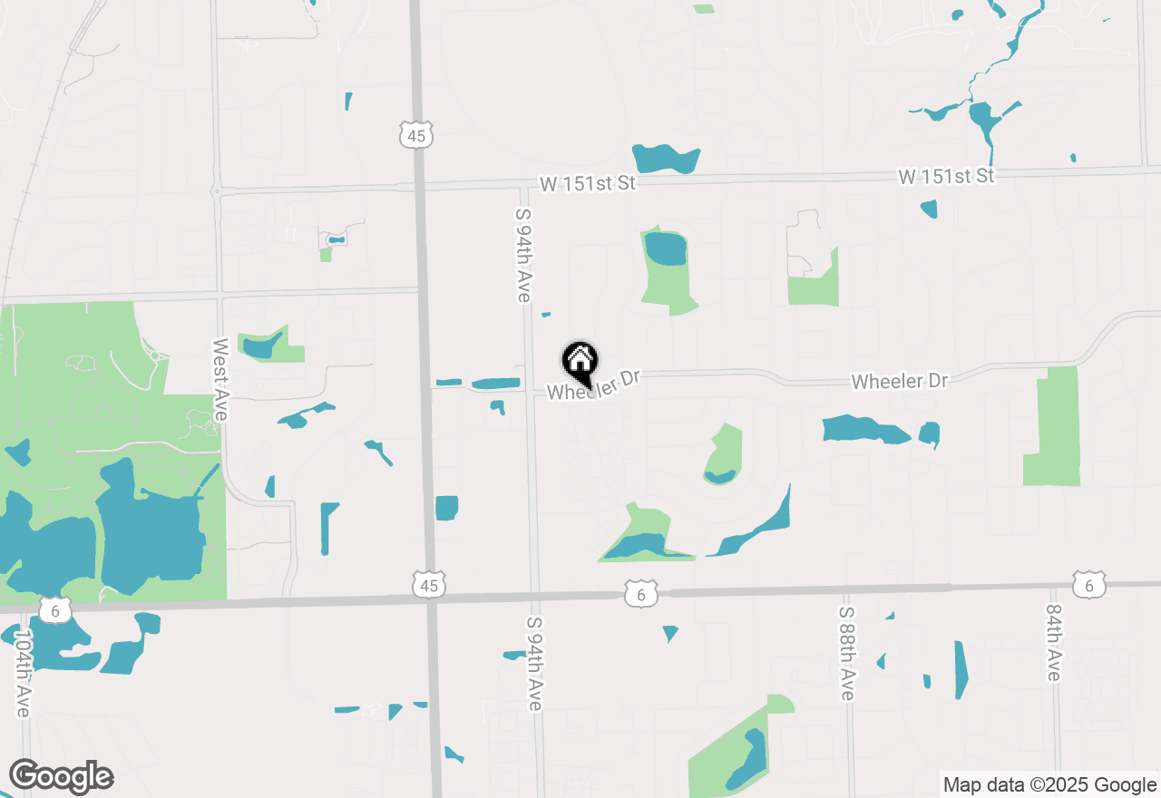 Map of 9314 Wherry Lane #D, Orland Park, IL 60462