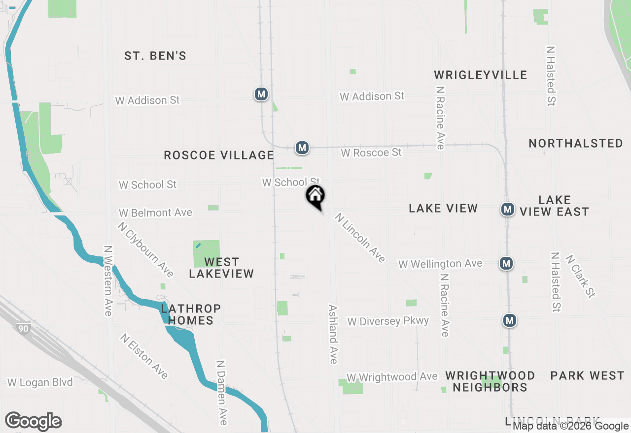 Map of 1635 W Belmont Avenue #320, Chicago, IL 60657